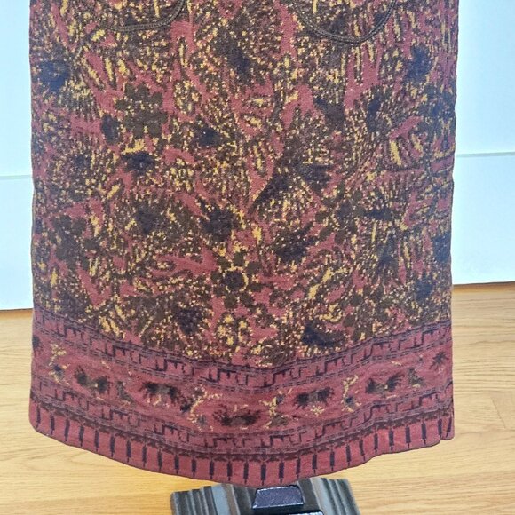 Peruvian Connection Jacquard Sweater Knit Body Con Womens Dress SMALL - Picture 5 of 14